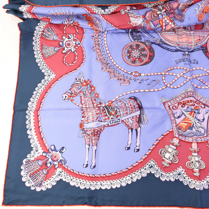 HERMES 絲質Scarf 90X90絲巾-5