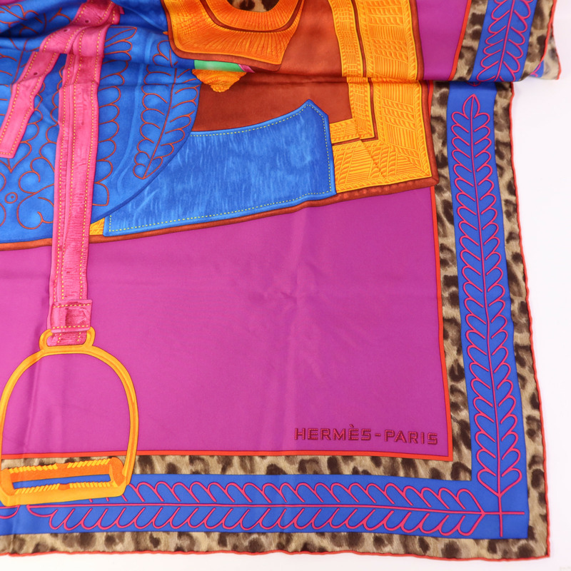 HERMES 絲質Scarf 90X90絲巾-4