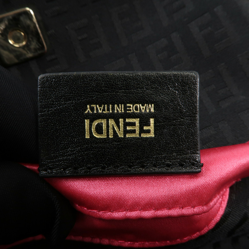FENDI 帆布Hand Bag金扣手挽袋-5