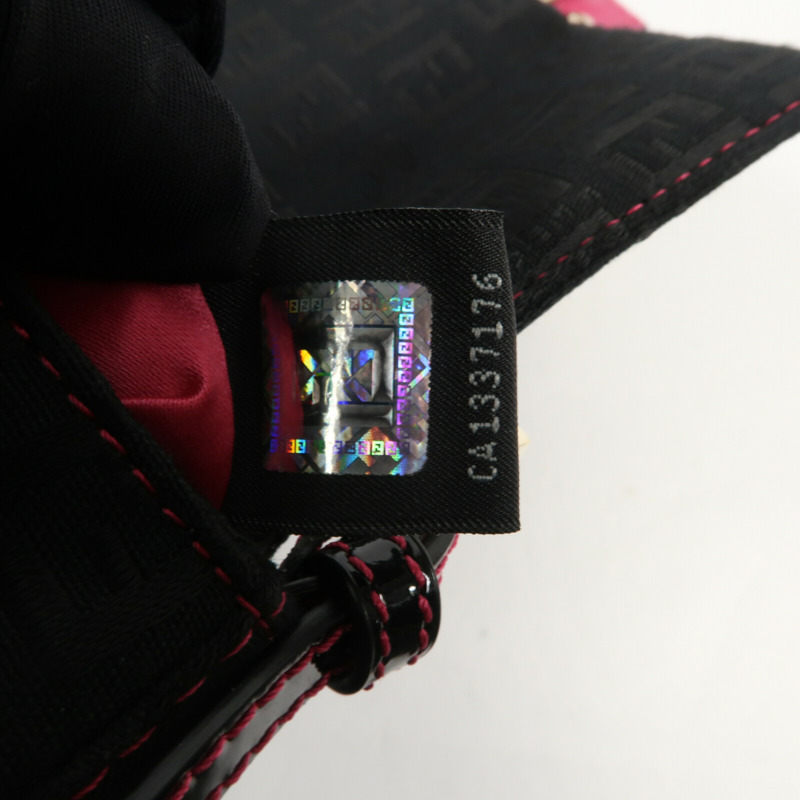FENDI 帆布Hand Bag金扣手挽袋-7