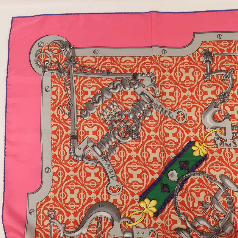 HERMES 絲質Scarf 135X135絲巾-6