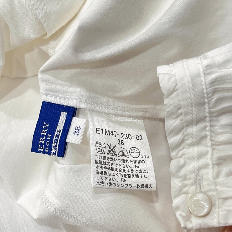 Burberry 藍標 蝴蝶結綁帶襯衫-8