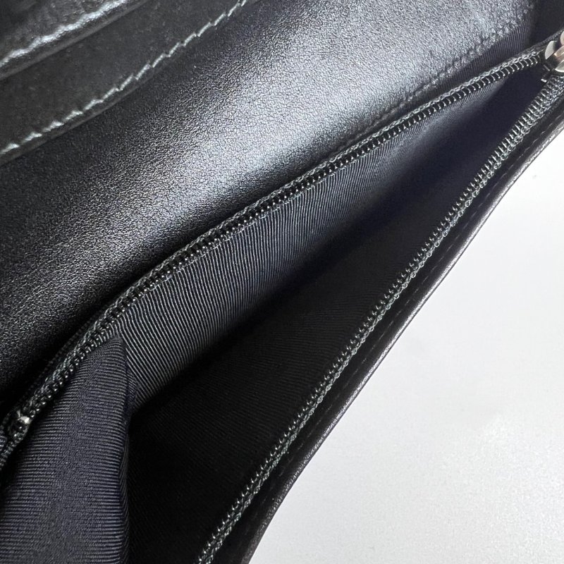 CHANEL 2.55復古銀造型對開長夾 16開-6