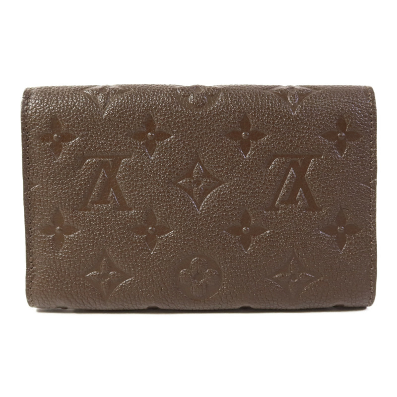 LOUIS VUITTON Monogram Empreinte Compact Curieuse Trifold Wallet金扣錢包-1