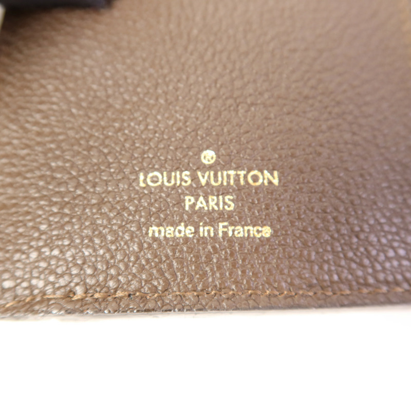 LOUIS VUITTON Monogram Empreinte Compact Curieuse Trifold Wallet金扣錢包-6