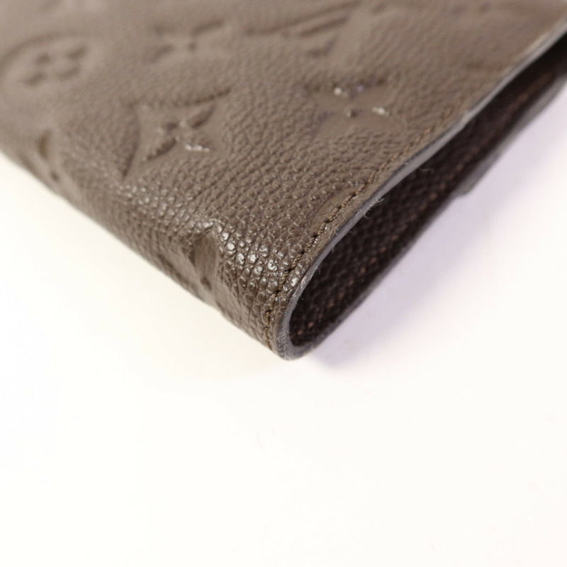 LOUIS VUITTON Monogram Empreinte Compact Curieuse Trifold Wallet金扣錢包-12