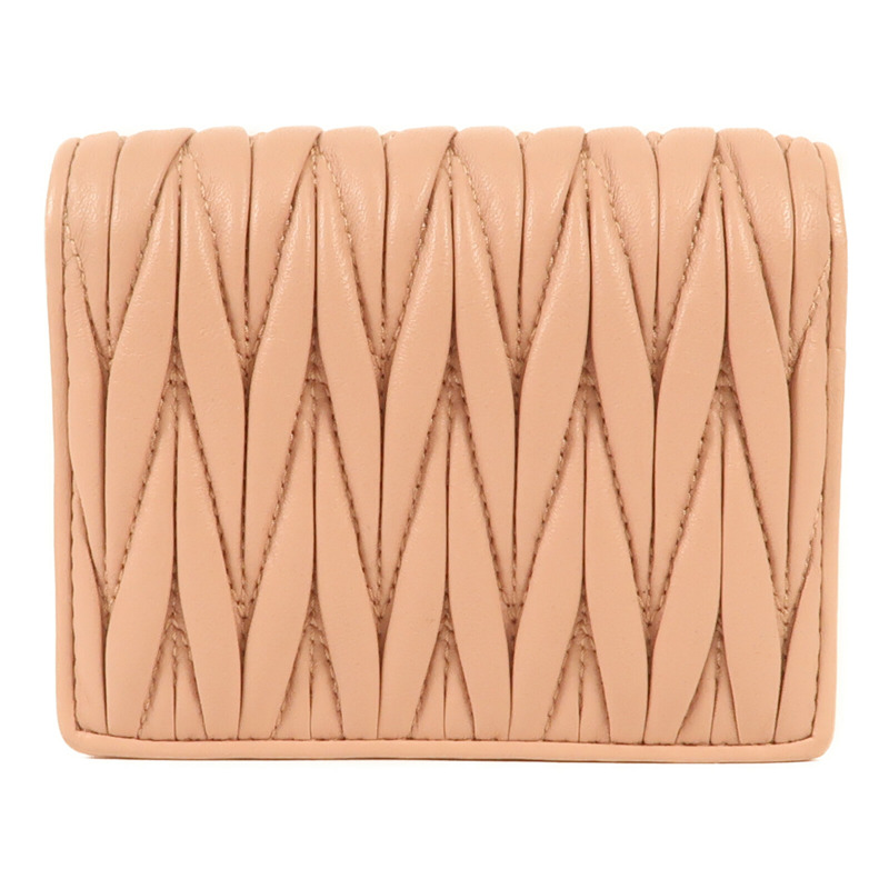 Miu Miu 牛皮皮革Bifold Wallet金扣錢包-1