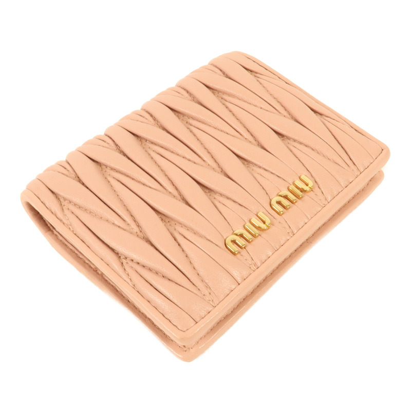 Miu Miu 牛皮皮革Bifold Wallet金扣錢包-3