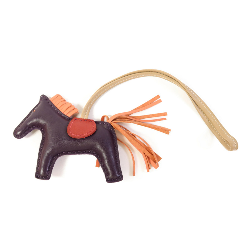HERMES Milo皮革Rodeo PM掛飾-0