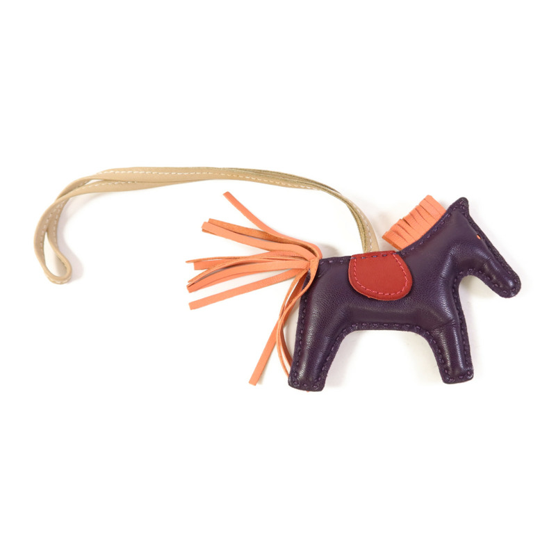 HERMES Milo皮革Rodeo PM掛飾-1