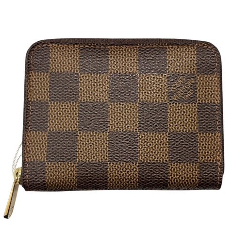 LOUIS VUITTON N63070 Zippy Coin Purse 零錢包 PVC帆布 棋盤格 棕色 金釦