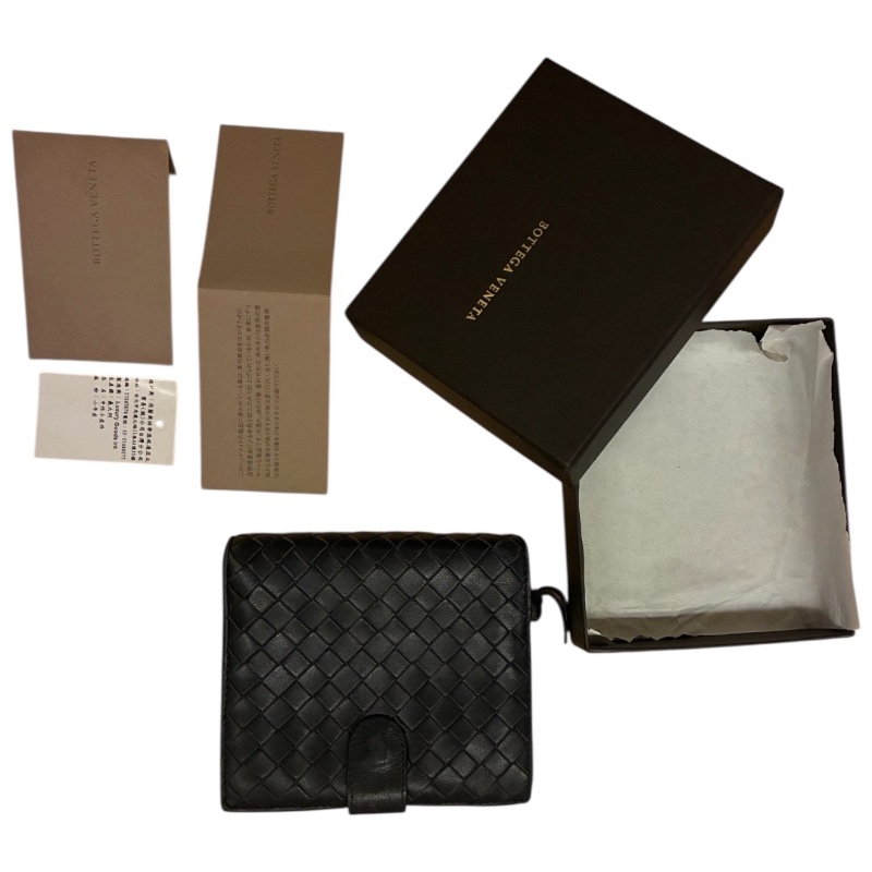 Bottega Veneta 經典深藍色 Intrecciato 編織皮革中夾|型號 114073 V0013|義大利-18