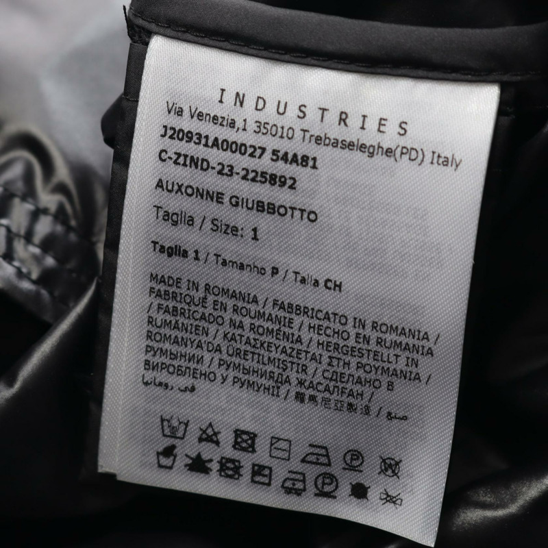 MONCLER AUXONNE 連帽夾克 聚酯纖維 黑色 1 碼 二手男式-4