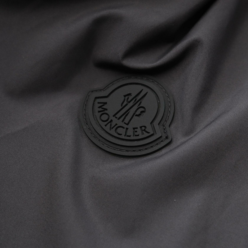 MONCLER AUXONNE 連帽夾克 聚酯纖維 黑色 1 碼 二手男式-5