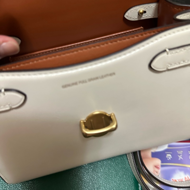 COACH 蔻馳SAMMY 21 頂部提把手袋-B4/粉筆白色(CJ812)-30