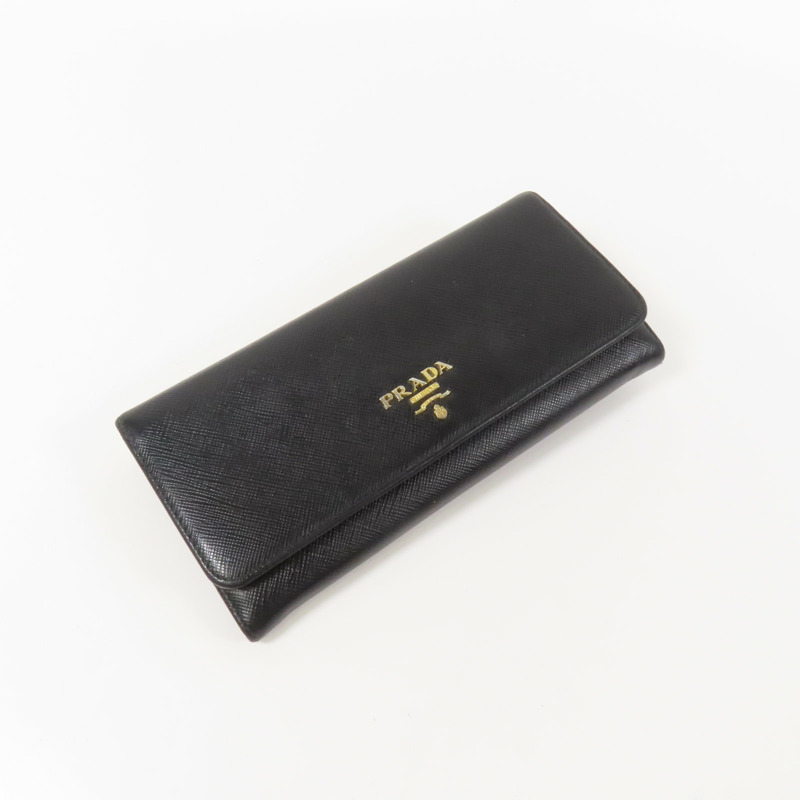 PRADA 牛皮皮革Long Wallet金扣長1錢包-4