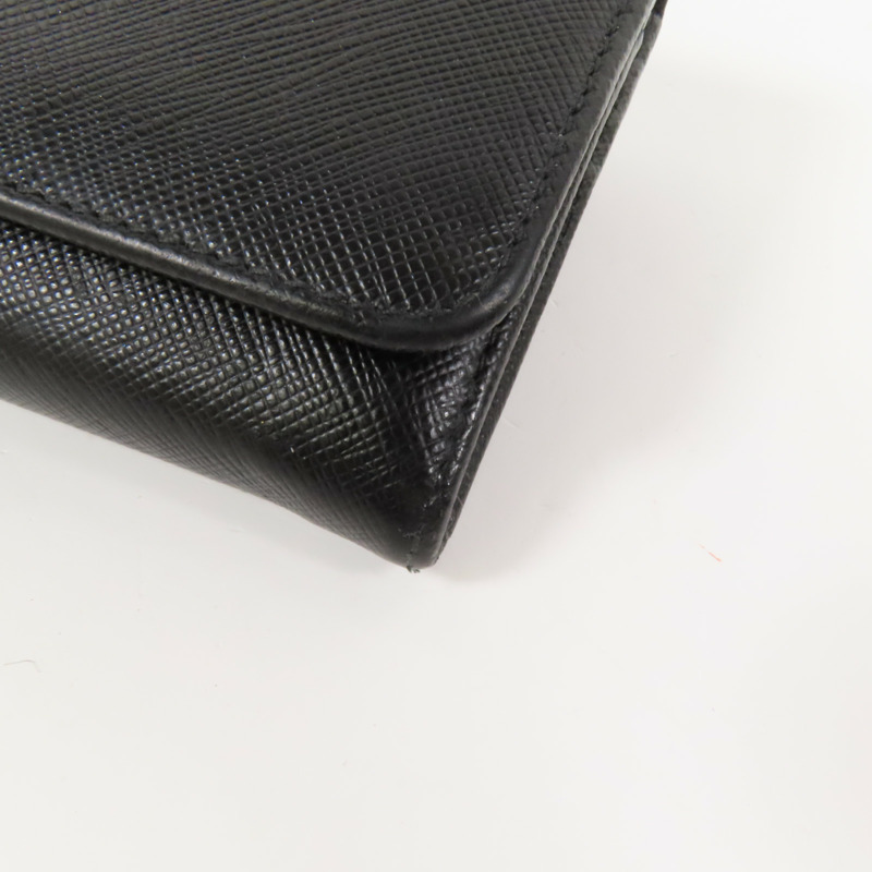 PRADA 牛皮皮革Long Wallet金扣長1錢包-9