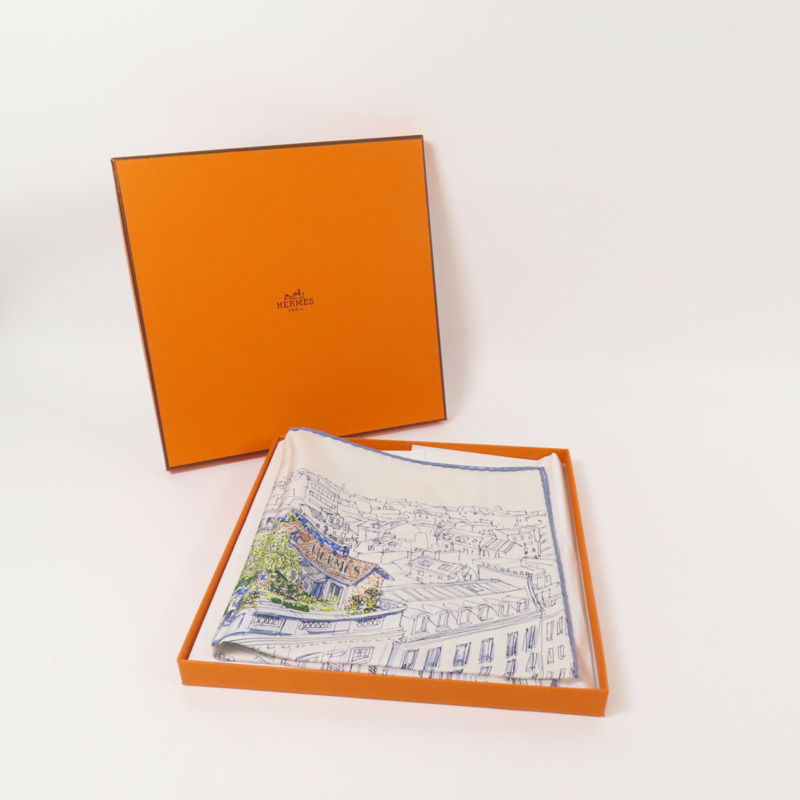 HERMES 絲質Scarf 40x40絲巾-10