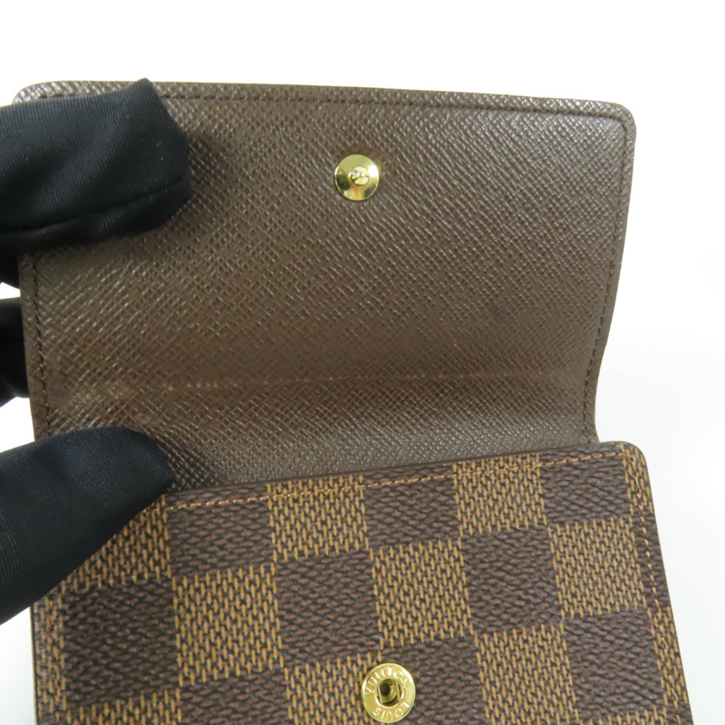 LOUIS VUITTON Damier Portefeuille Elise Wallet金扣錢包-11