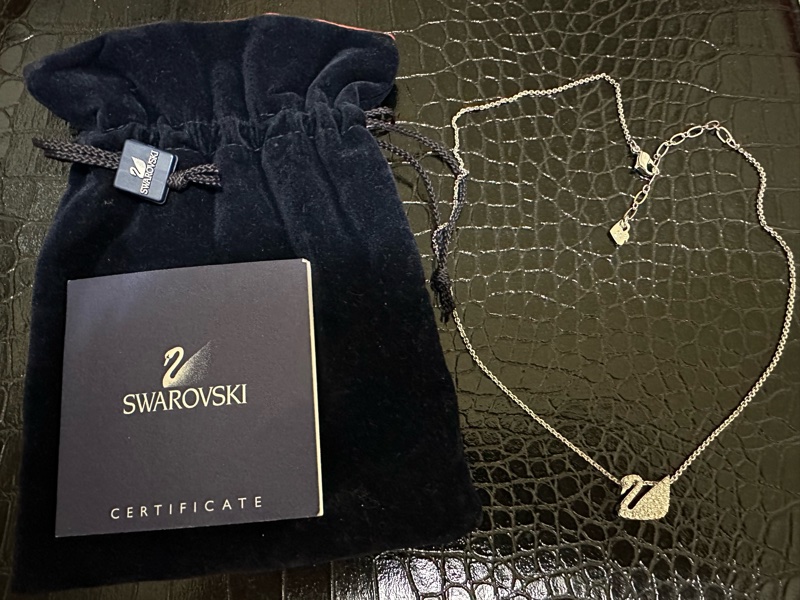 華洛世奇SWAROVSKI項鍊 (天鵝LOGO 水晶項鍊)-3