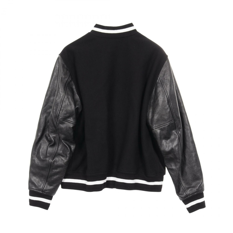 GIVENCHY Varsity Blouson 外套 BM011S6Y3K00148 羊毛皮革黑 #48 全新男士-1