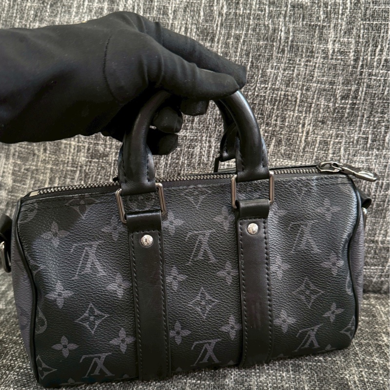 LV keepall 25黑老花-1