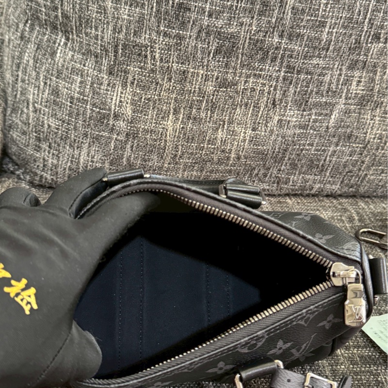 LV keepall 25黑老花-9