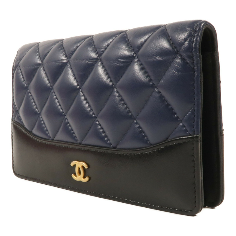 CHANEL 牛皮皮革Long Wallet金扣長錢包-2
