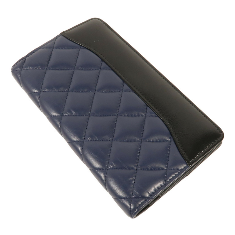 CHANEL 牛皮皮革Long Wallet金扣長錢包-4