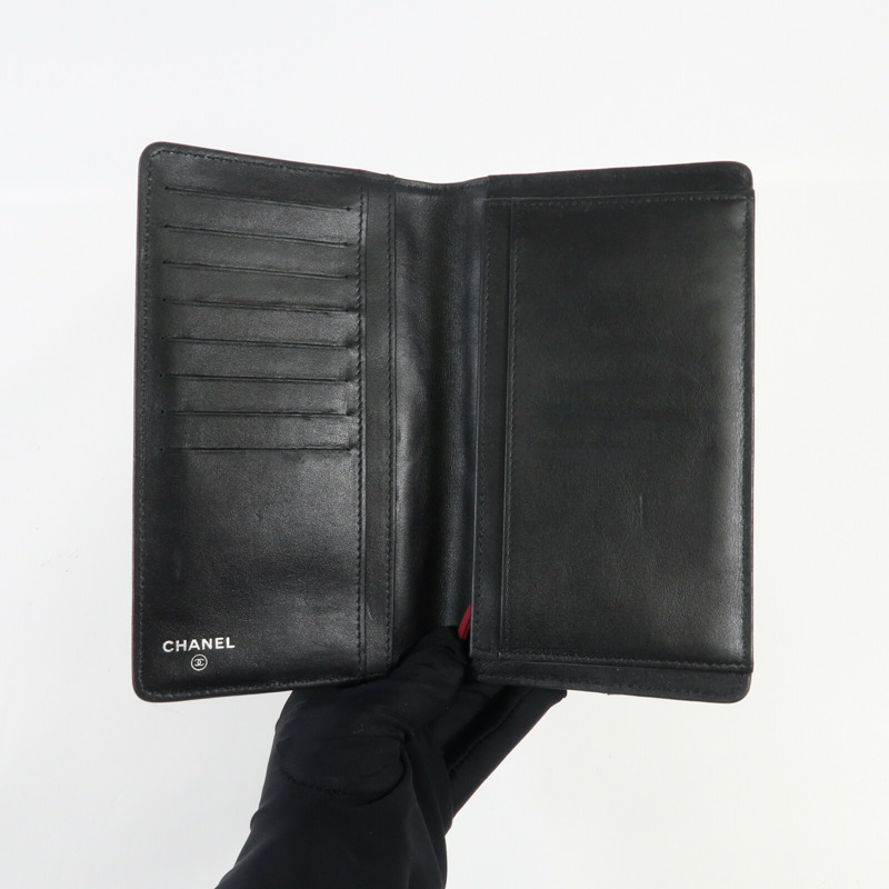 CHANEL 牛皮皮革Long Wallet金扣長錢包-5