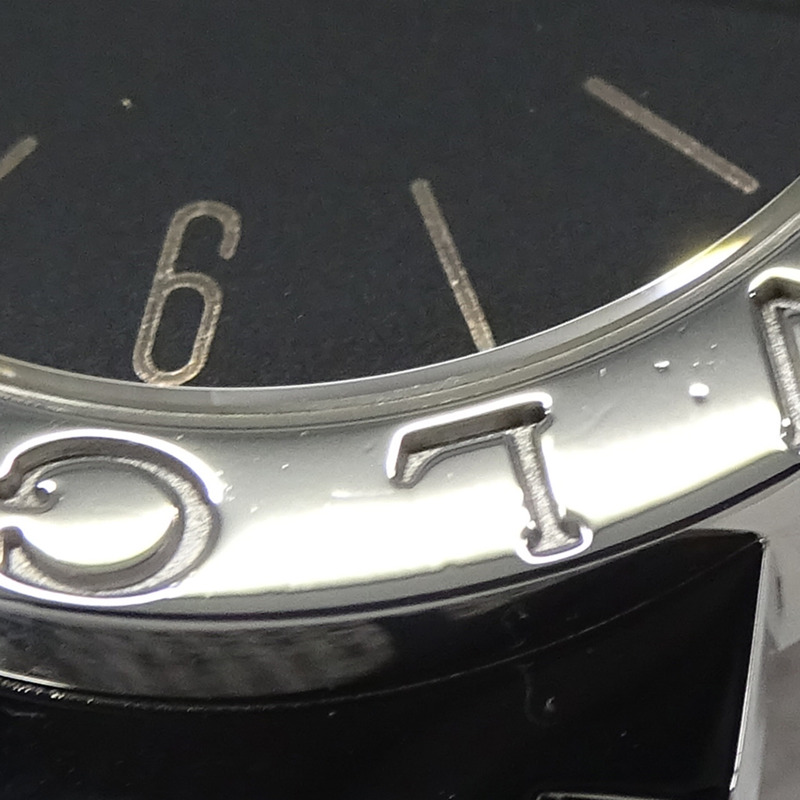 BVLGARI 女士手錶,日期石英 QZ 不鏽鋼 SS BB26SS 銀色黑色拋光-9