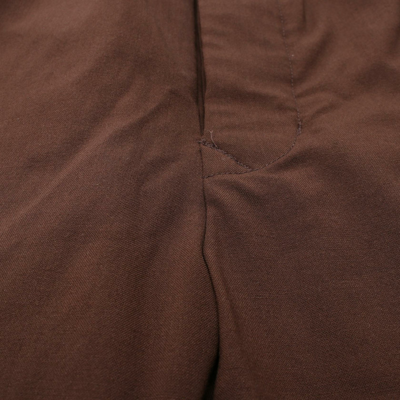 Rick Owens 抽繩修身長褲 RU02C7390 羊毛棕色 #IT48 二手男款-6