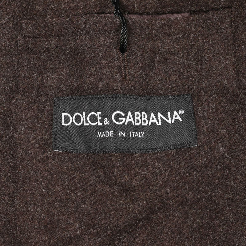 DOLCE & GABBANA 雙排扣西裝外套 羊毛 棕色 #48 二手男裝-2