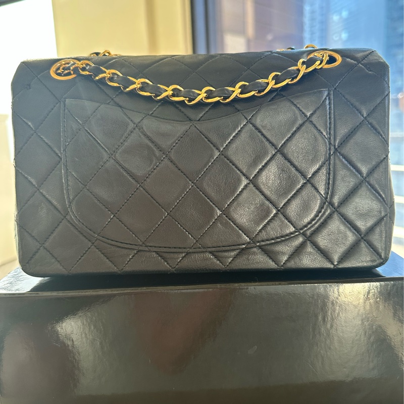 Chanel CF23 Classic Flap 23 黑金配色-6