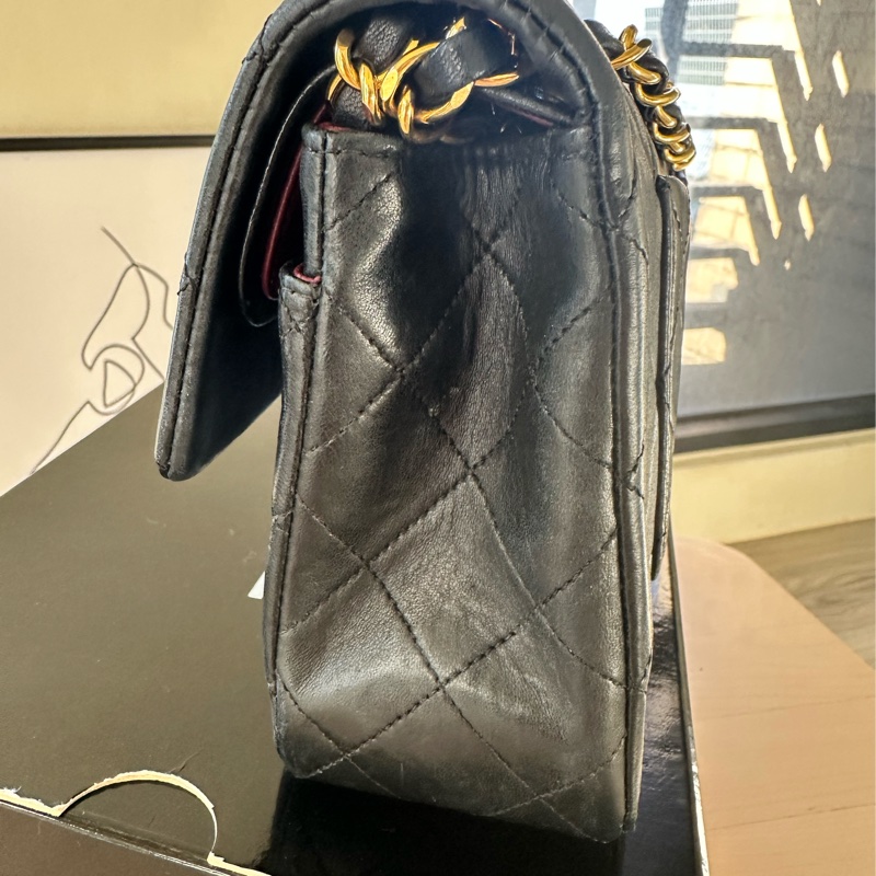 Chanel CF23 Classic Flap 23 黑金配色-7
