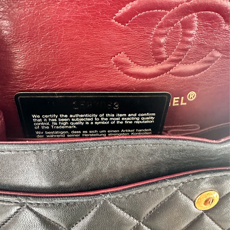 Chanel CF23 Classic Flap 23 黑金配色-22