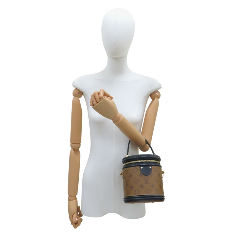 棕色 原花 Reverse 帆布 Cannes 兩用包【LOUIS VUITTON LV 路易威登】 M43986-7