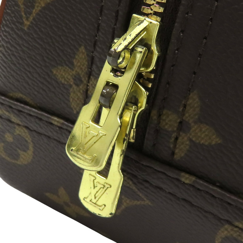 棕色 原花 帆布 Trouville 手提包 (有氣味) 【LOUIS VUITTON LV 路易威登】 M42228-15