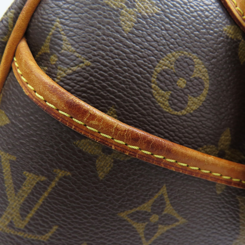 棕色 原花 帆布 Trouville 手提包 (有氣味) 【LOUIS VUITTON LV 路易威登】 M42228-18