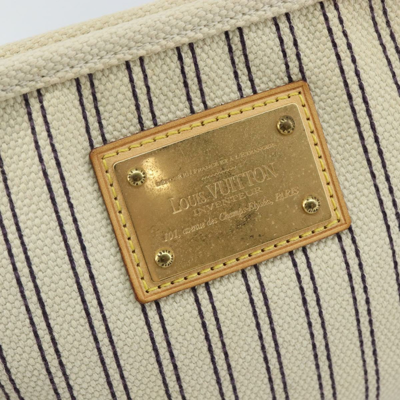 【日本直送】LOUIS VUITTON Antigua Pochette Platform PM 手拿包 米色 M40069 LV 授權 142957-7