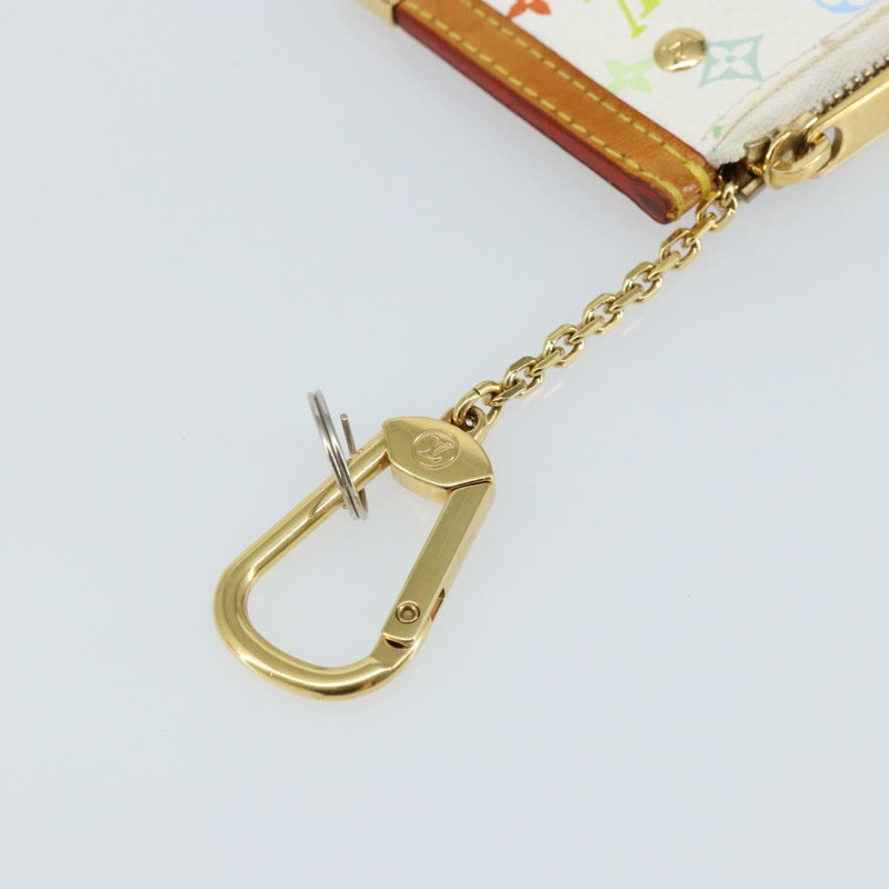 【日本直送】路易威登多色 Pochette Cles 零錢包白色 M92655 LV 授權 143155-7