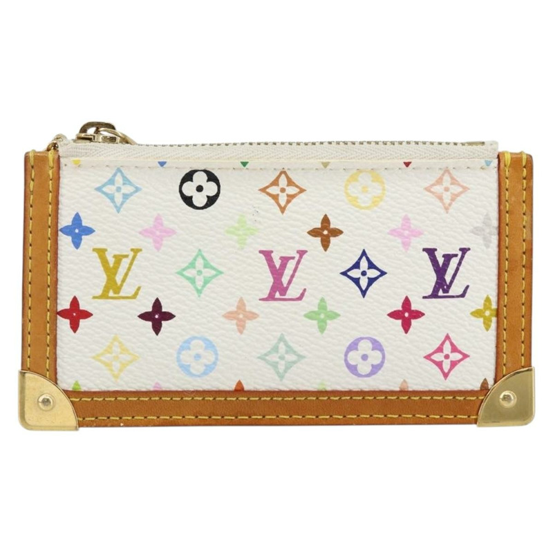 【日本直送】路易威登多色 Pochette Cles 零錢包白色 M92655 LV 授權 143155-12