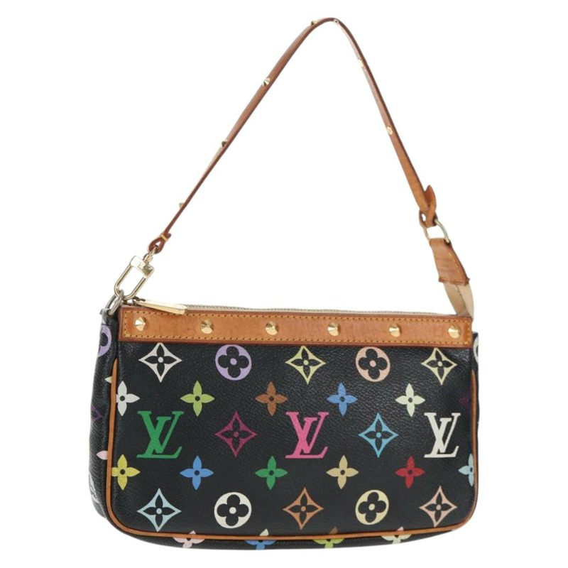 【日本直送】路易威登 Monogram 多色 Pochette 手拿包 黑色 M92648 LV 授權 144298V-0