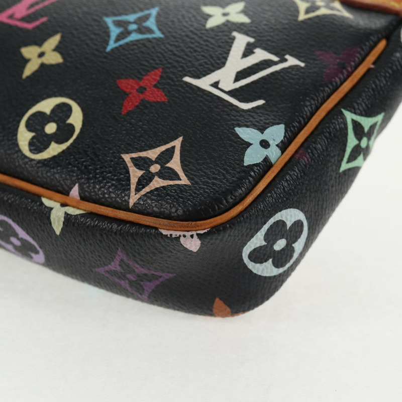 【日本直送】路易威登 Monogram 多色 Pochette 手拿包 黑色 M92648 LV 授權 144298V-15