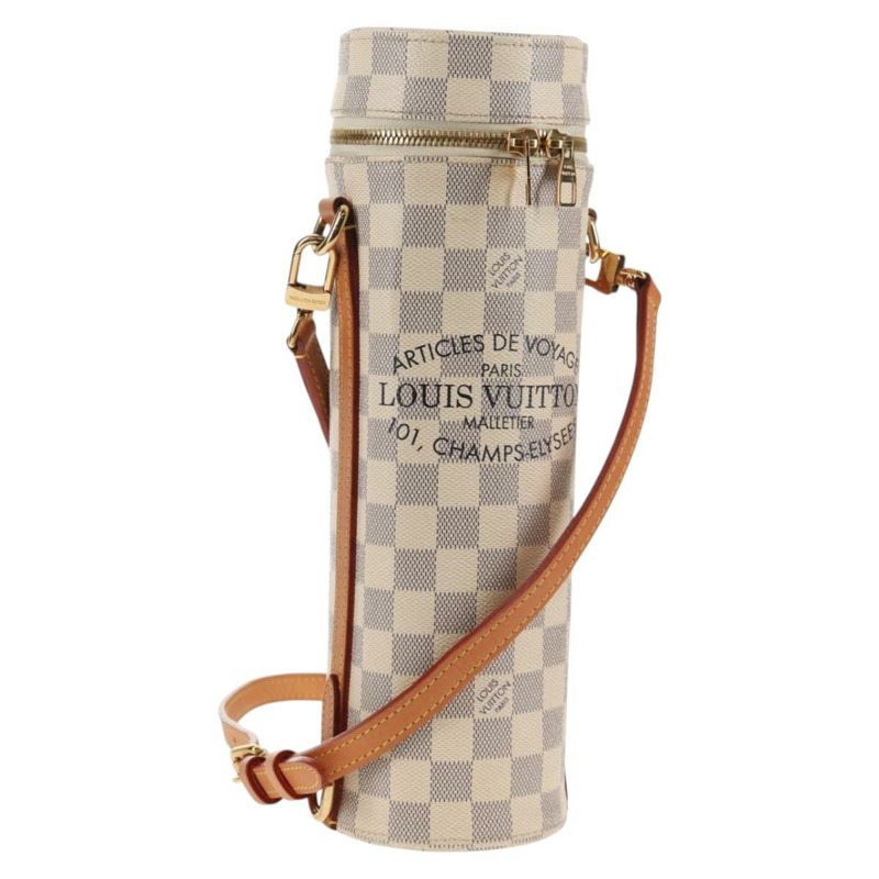 【日本直送】路易威登 Damier Azur Bottle Holder Porte Boutille 包 GI0373 正品 128175V-0