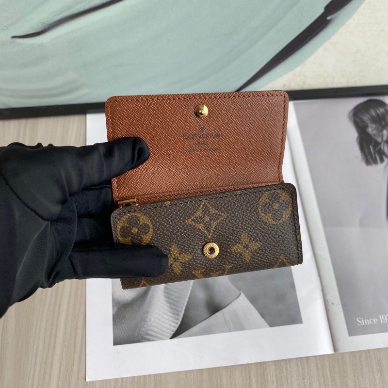 LV 三扣 老花钥匙包 10.5*7cm-5