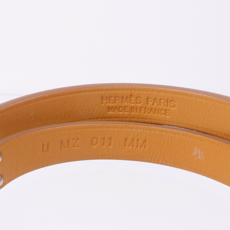 HERMES Swift皮革Kelly Double Tour銀扣手帶-7