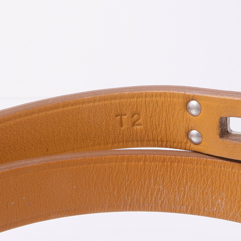 HERMES Swift皮革Kelly Double Tour銀扣手帶-8