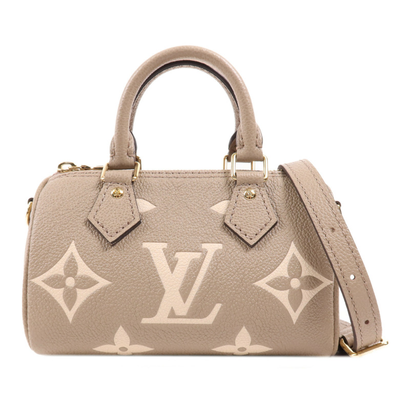 LOUIS VUITTON Monogram Empreinte Nano Speedy金扣手挽肩背兩用袋-0