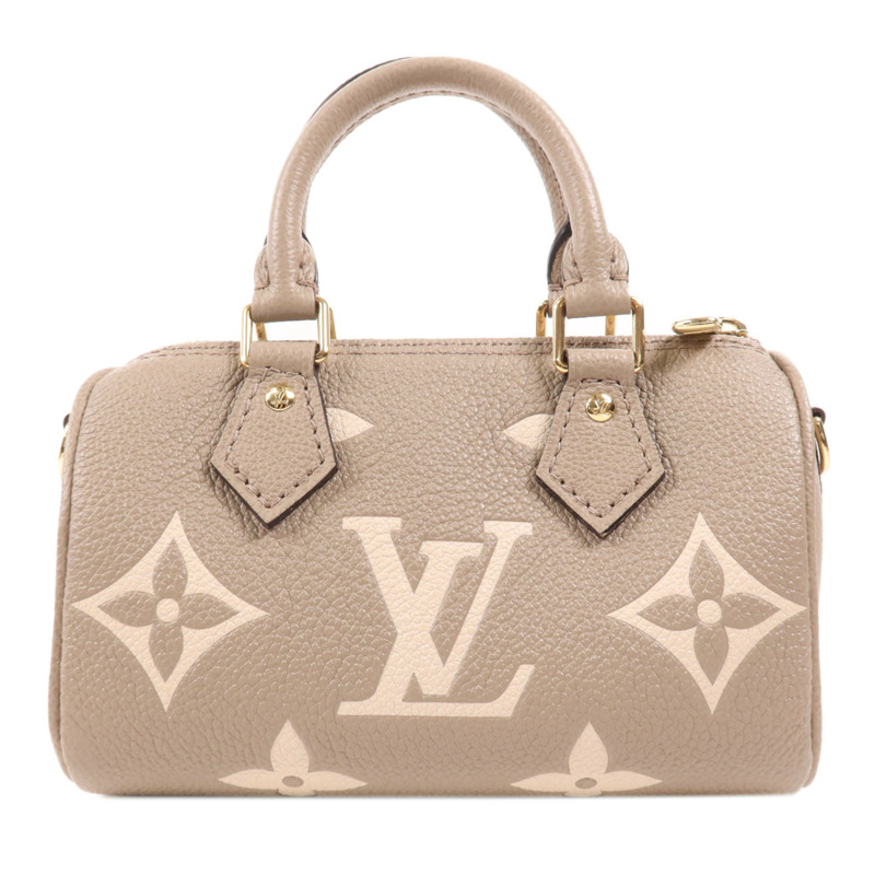 LOUIS VUITTON Monogram Empreinte Nano Speedy金扣手挽肩背兩用袋-1